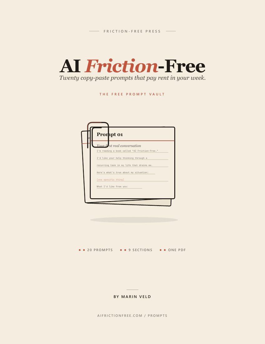 Free Prompt Vault preview — title page